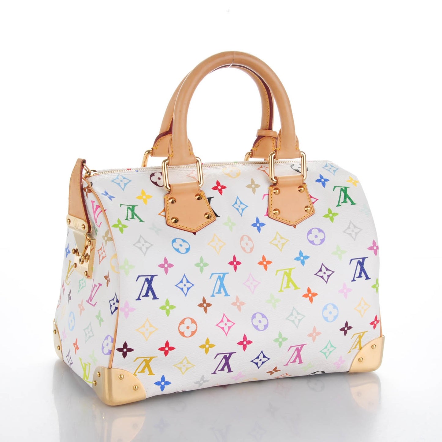 Monogram Multicolor Speedy 30 White