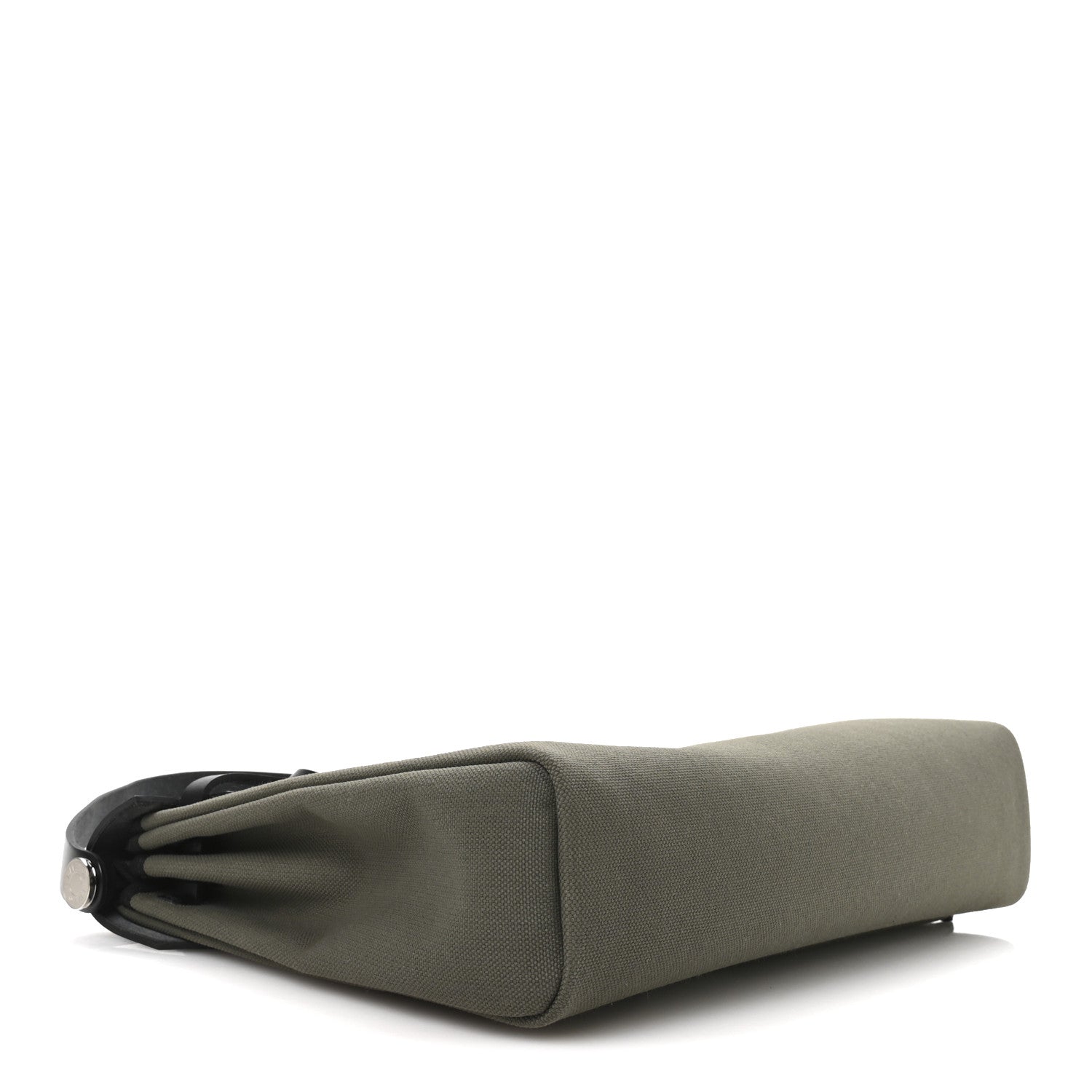 Hermes Military Toile Vache Hunter Herbag 39 Kaki Black 5 of 11