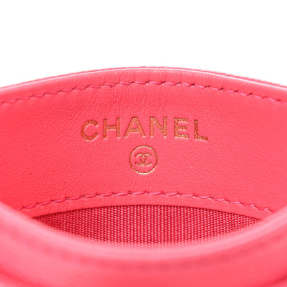 Chanel Caviar Quilted French New Wave Card Holder Rose 6 of 9