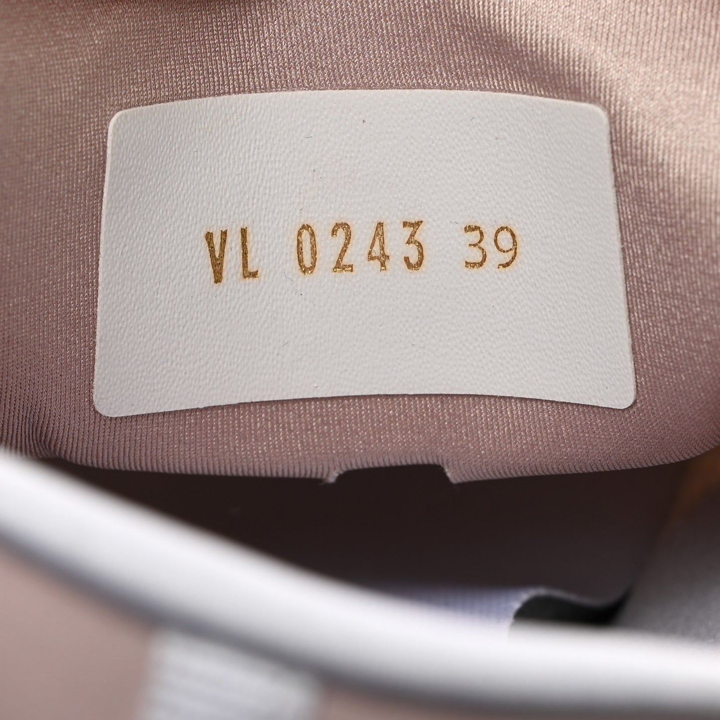 Patent Calfskin Technical Mesh Monogram Run 55 Sneakers 39 Beige Pink White