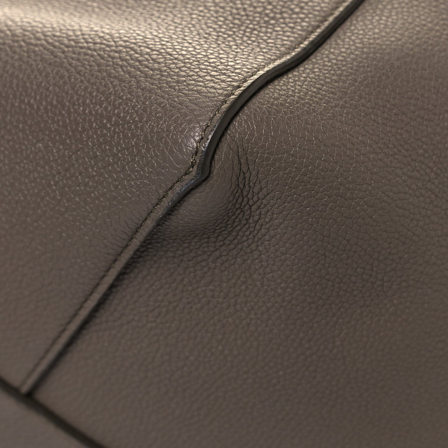 Soft Grained Calfskin Small Belt Cabas Phantom Taupe