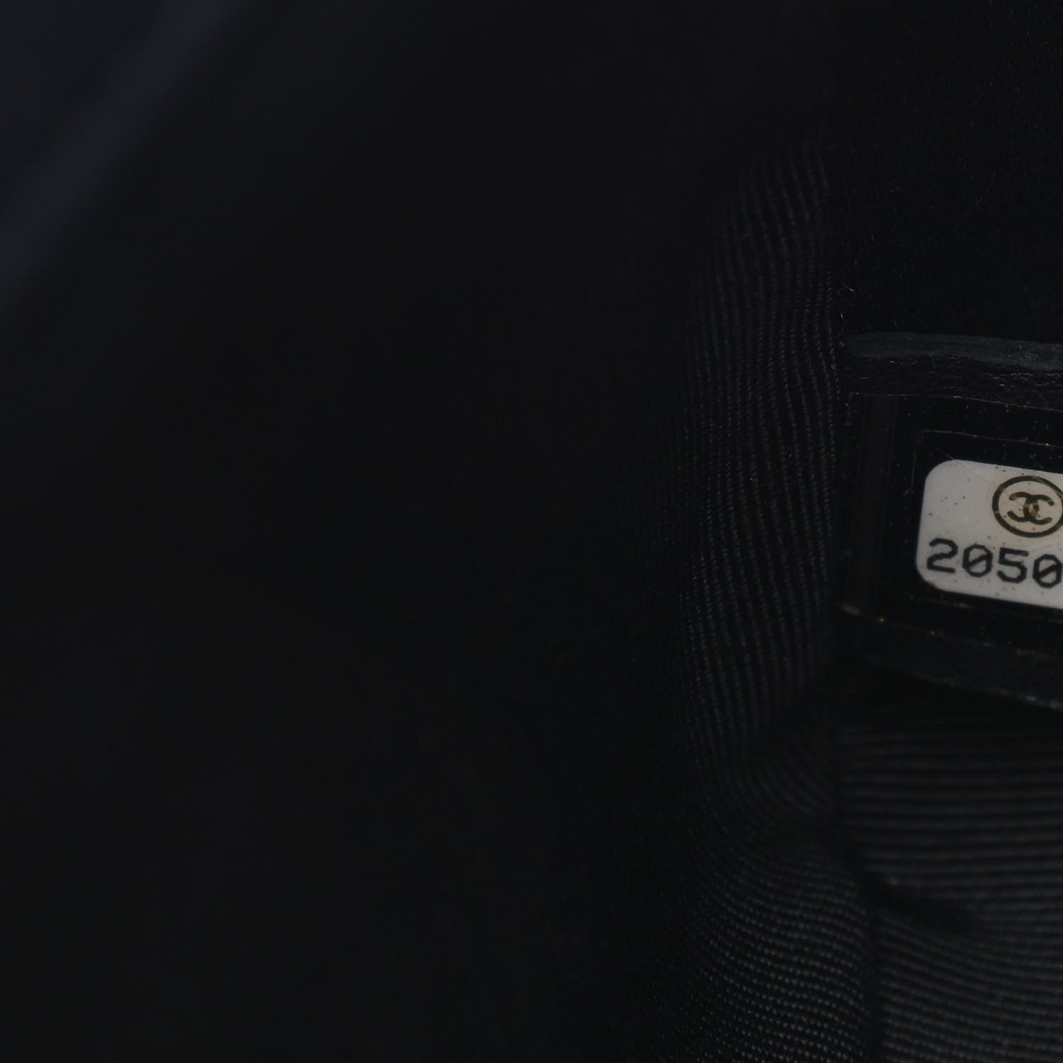 Chanel Lambskin Quilted Medium Graphic Flap Navy Black 7 of 12