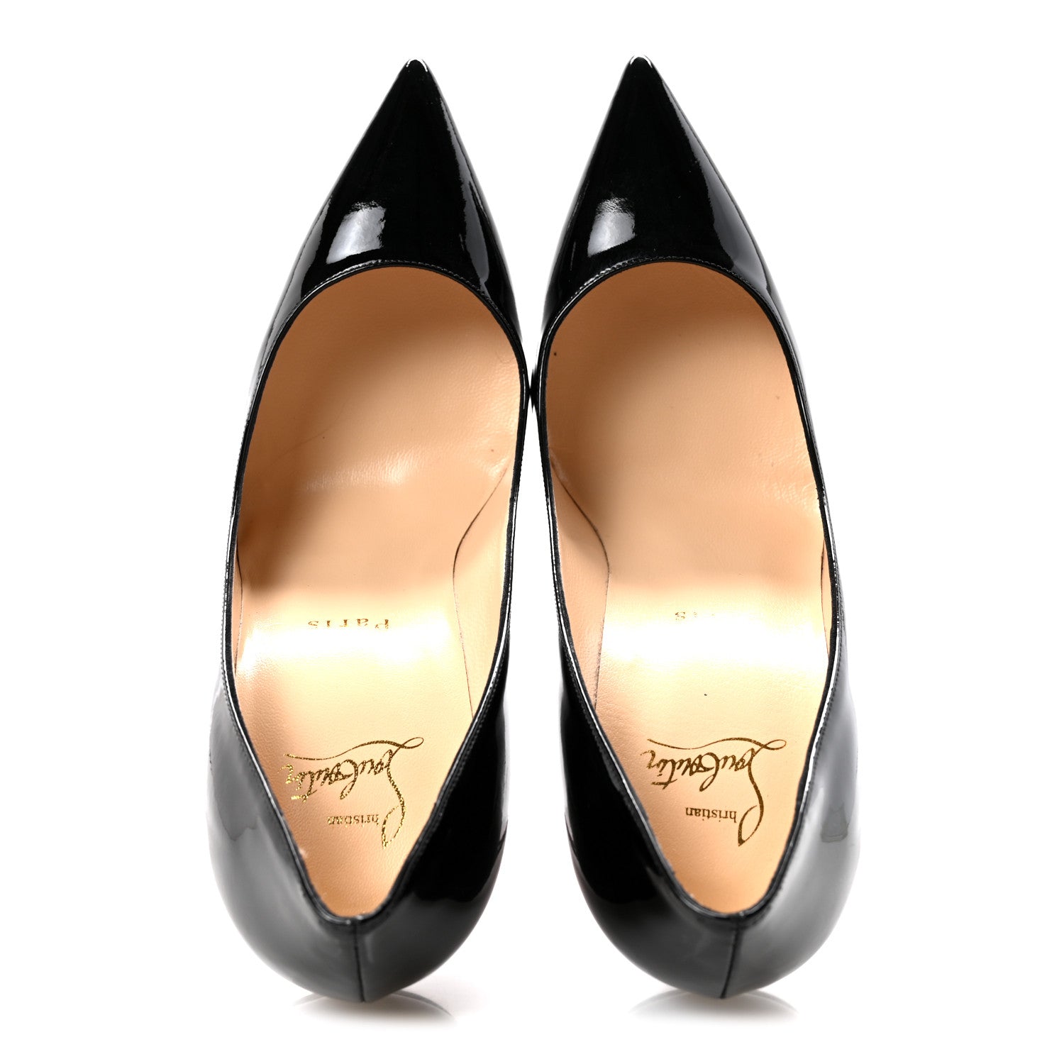 Christian Louboutin Patent Decollete 554 100 Pumps 39 Black 2 of 10