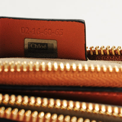 Chloe Calfskin Suede Rainbow Patchwork Small Jane Fringe Bag Caramel 7 of 7