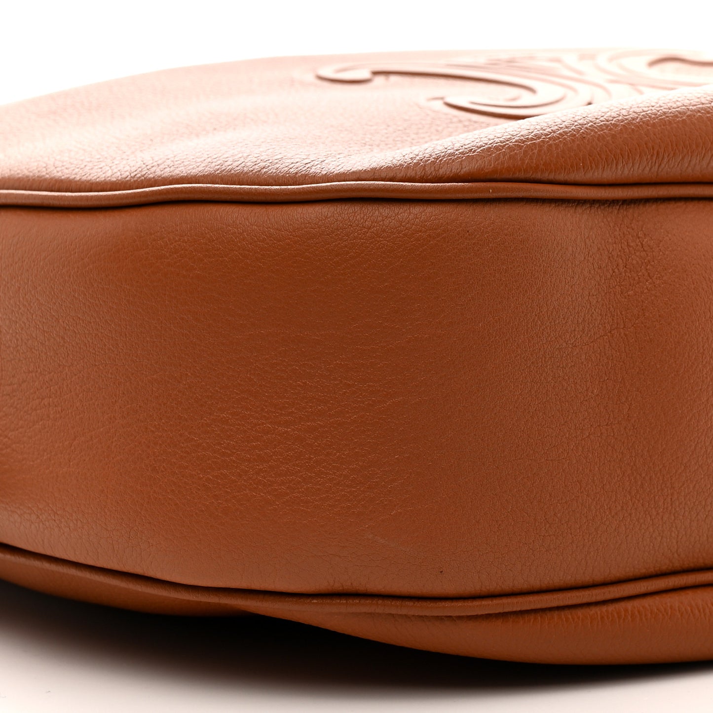 Supple Calfskin Medium Triomphe Heloise Shoulder Bag Tan