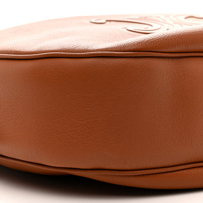 Celine Supple Calfskin Medium Triomphe Heloise Shoulder Bag Tan 10 of 11
