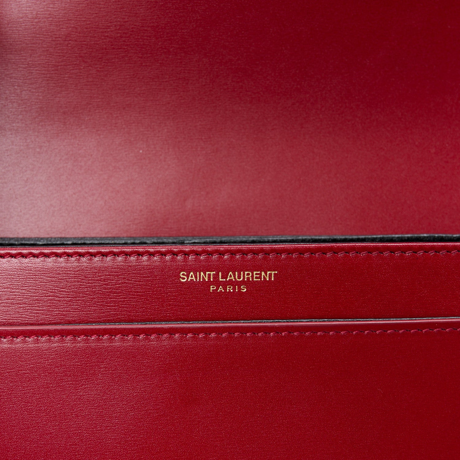 Saint Laurent Box Calfskin Monogram Medium Solferino Satchel Rouge Opyum 6 of 11
