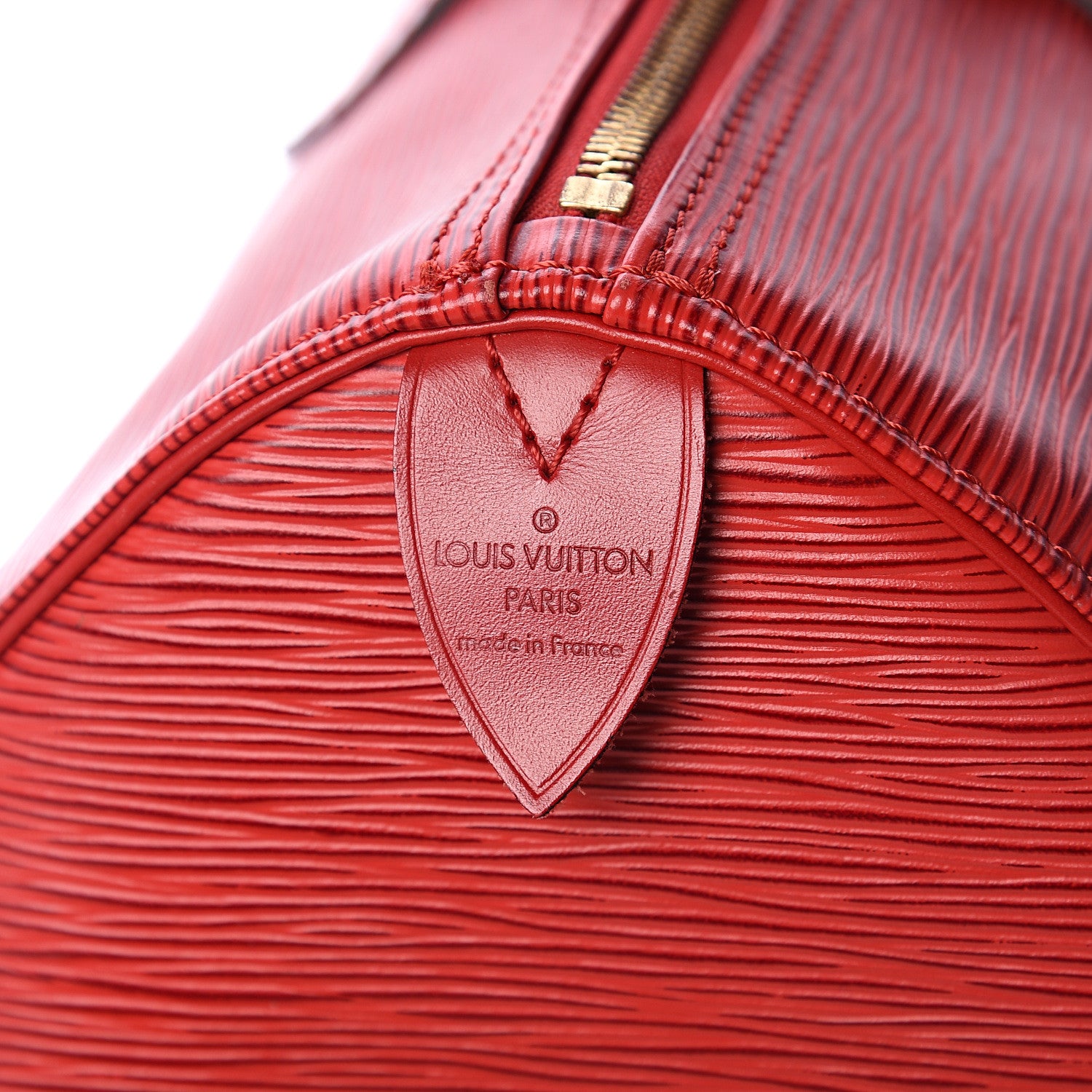 Louis Vuitton Epi Speedy 35 Castillan Red 4 of 9