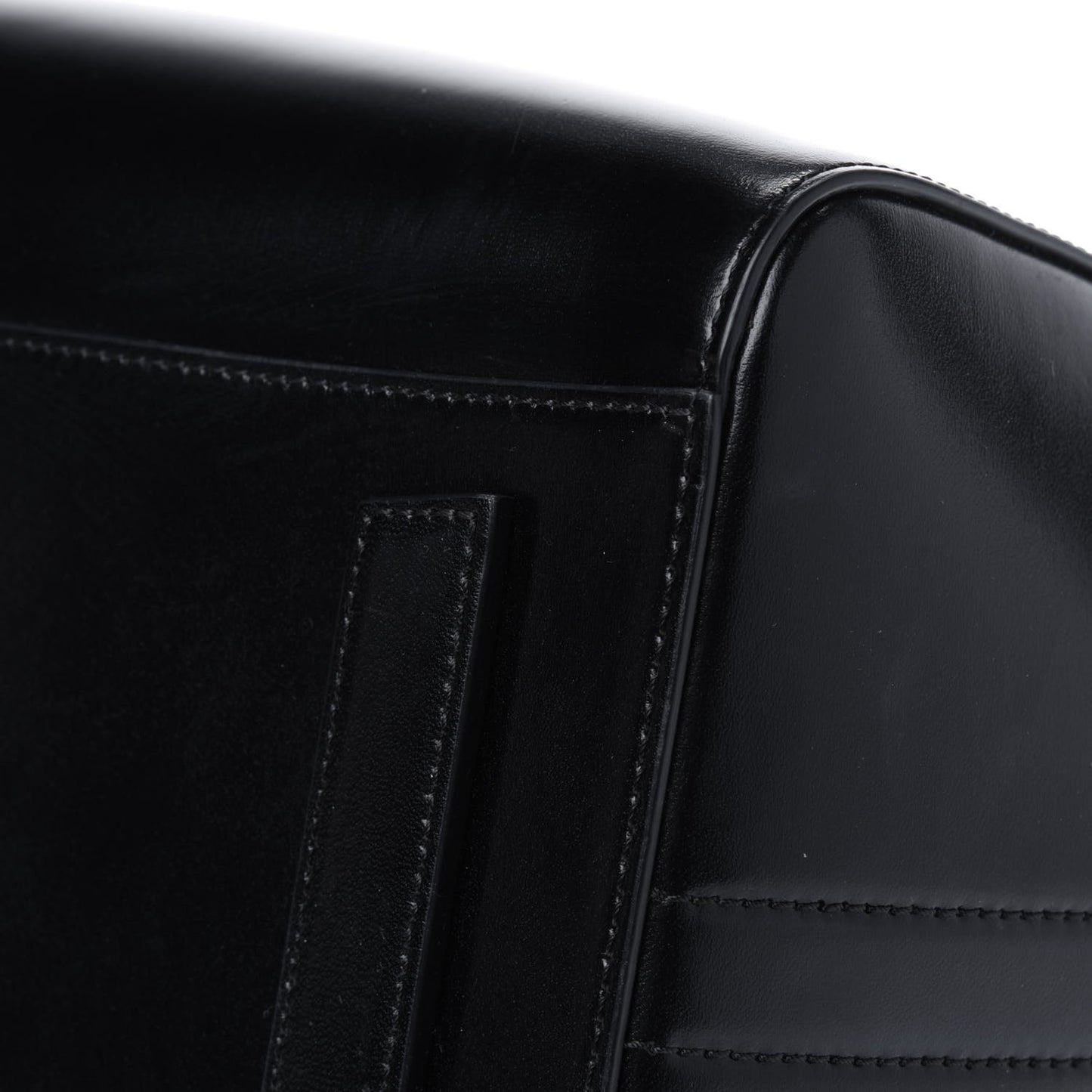Shiny Lord Calfskin Medium Antigona Black