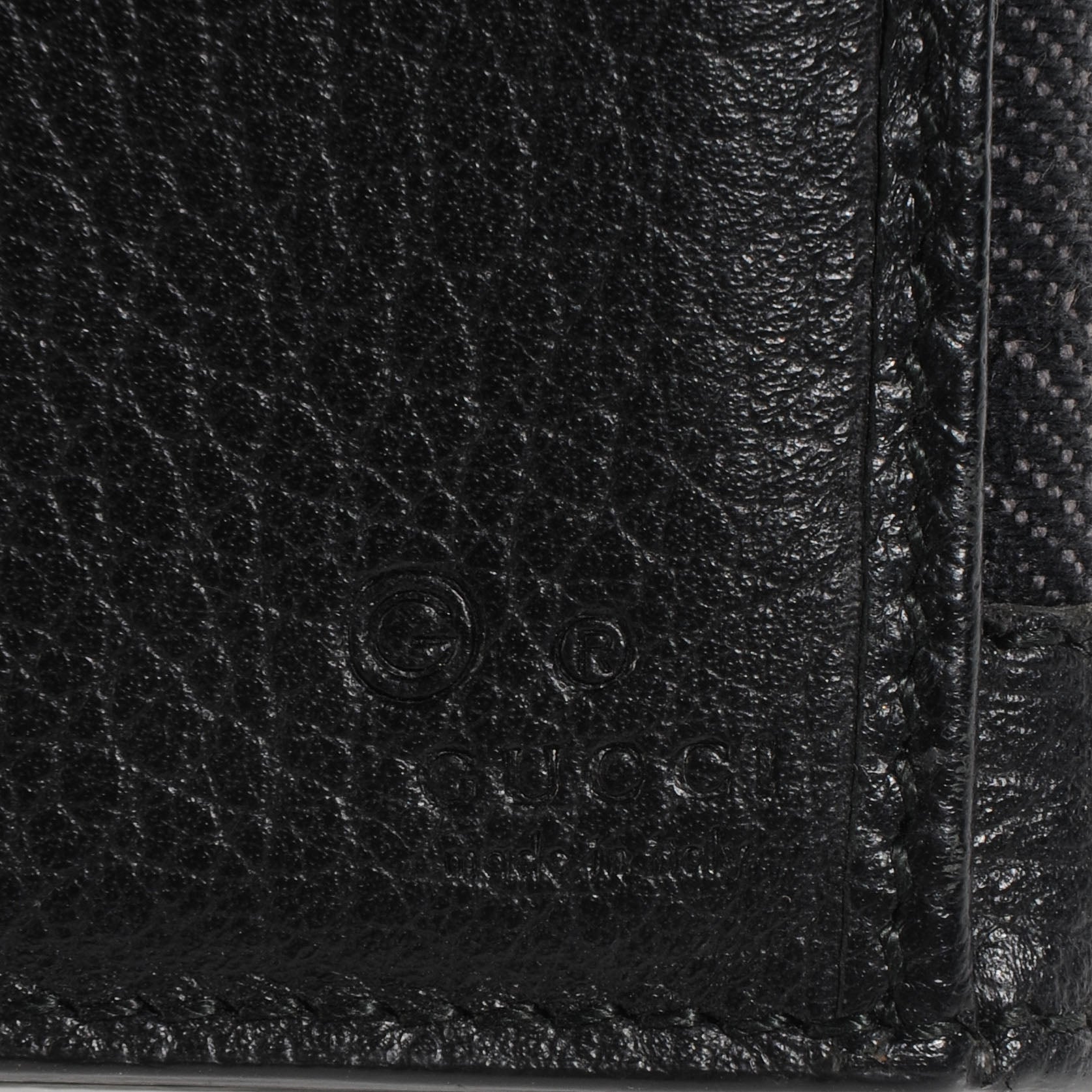 Gucci Monogram Continental Charmy Wallet Black 6 of 7