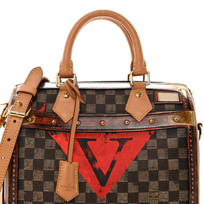 Louis Vuitton Transformed Damier Ebene Time Trunk Speedy Bandouliere 25 Black 5 of 13