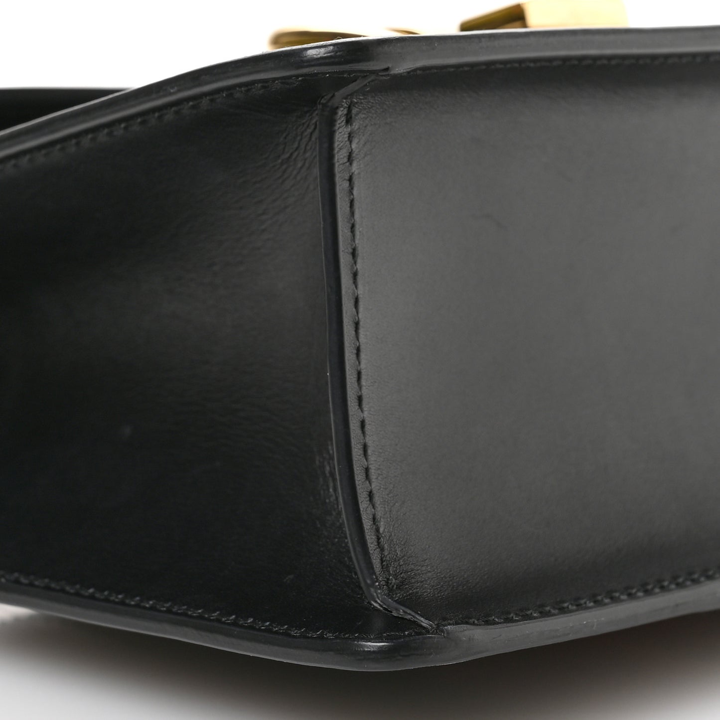 Calfskin Mini Sylvie Top Handle Bag Black
