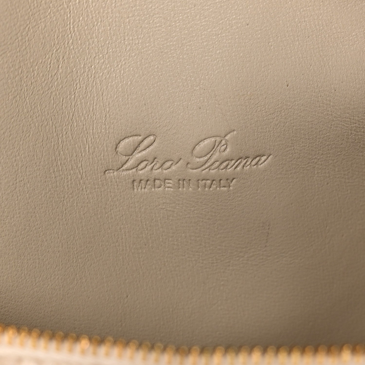 Loro Piana Boucle Wool L19 Extra Pocket Pouch White Fossil 6 of 8