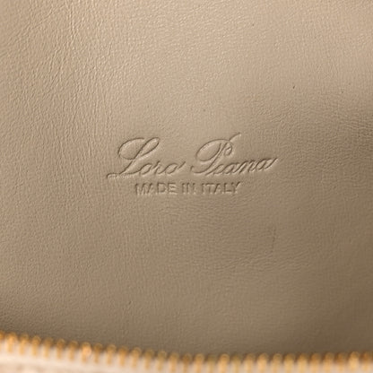 Loro Piana Boucle Wool L19 Extra Pocket Pouch White Fossil 6 of 8