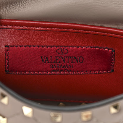 Valentino Garavani Nappa Small Rockstud Spike Shoulder Bag Poudre 5 of 9