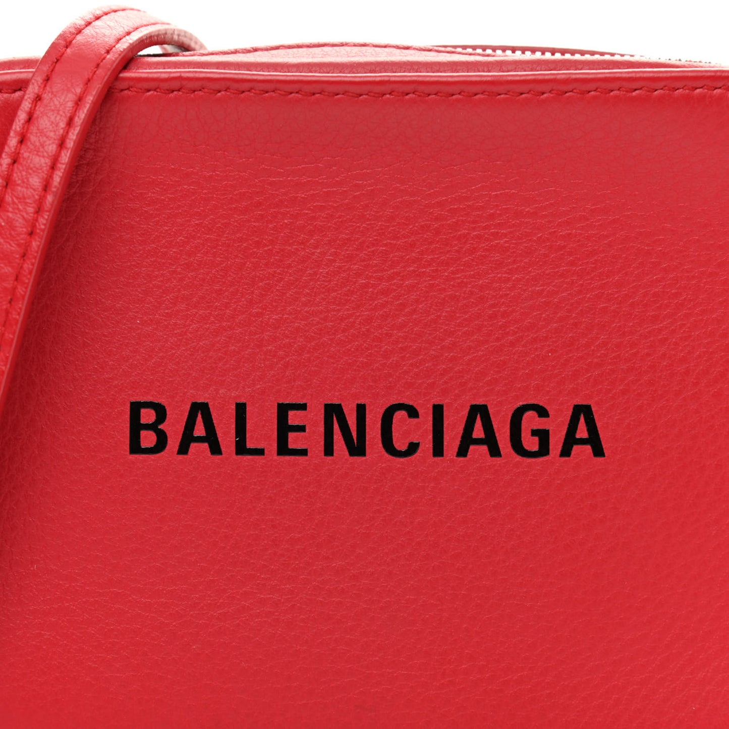 Calfskin Logo XS Everyday Camera Bag Rouge Lantern Black