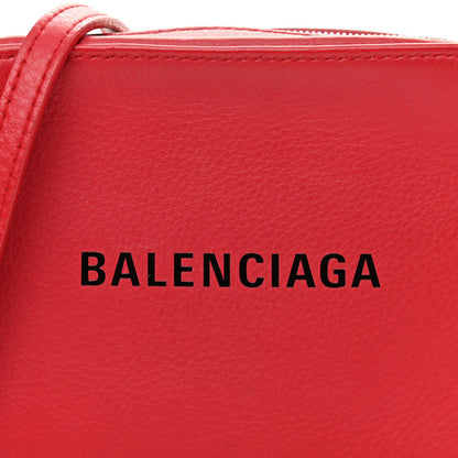 Balenciaga Calfskin Logo XS Everyday Camera Bag Rouge Lantern Black 8 of 12