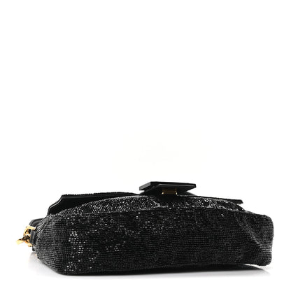 Fendi Beaded Baguette Black 3 of 8