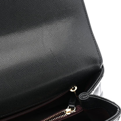 Chanel Caviar Quilted Small Coco Handle Flap Black 11 of 12