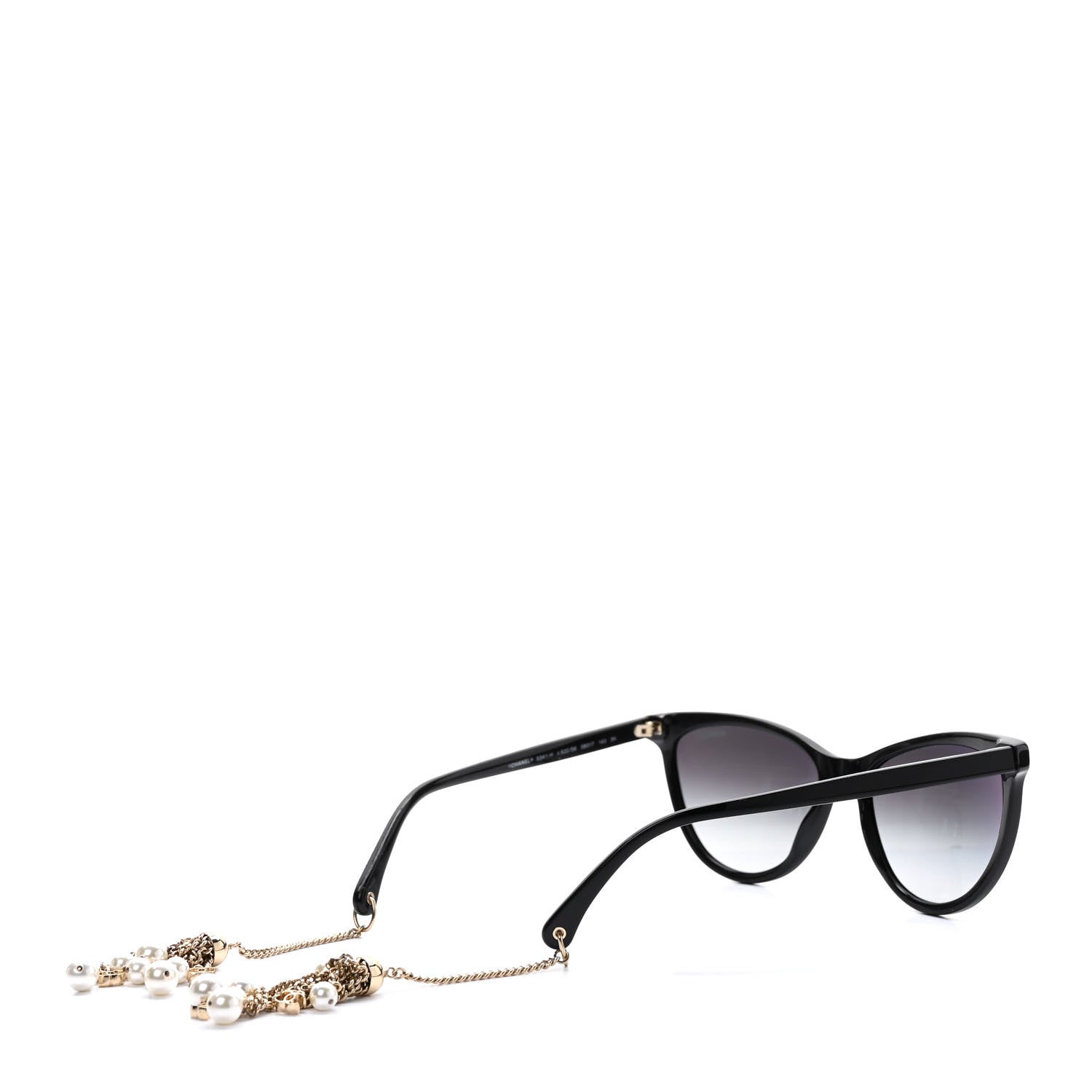 Chanel Acetate Fantasy Pearl Cat Eye Sunglasses 5341-H Black 4 of 8