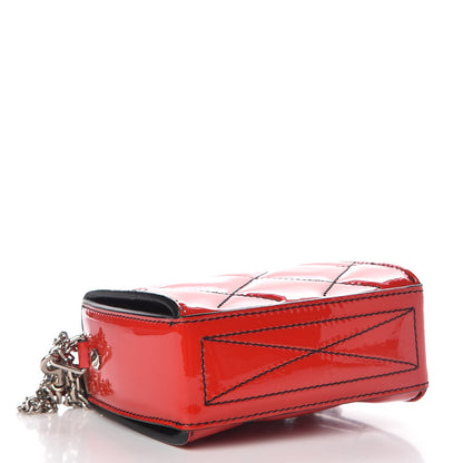 Alexander McQueen Patent Quilted Nano Box Shoulder Bag Red 4 of 7
