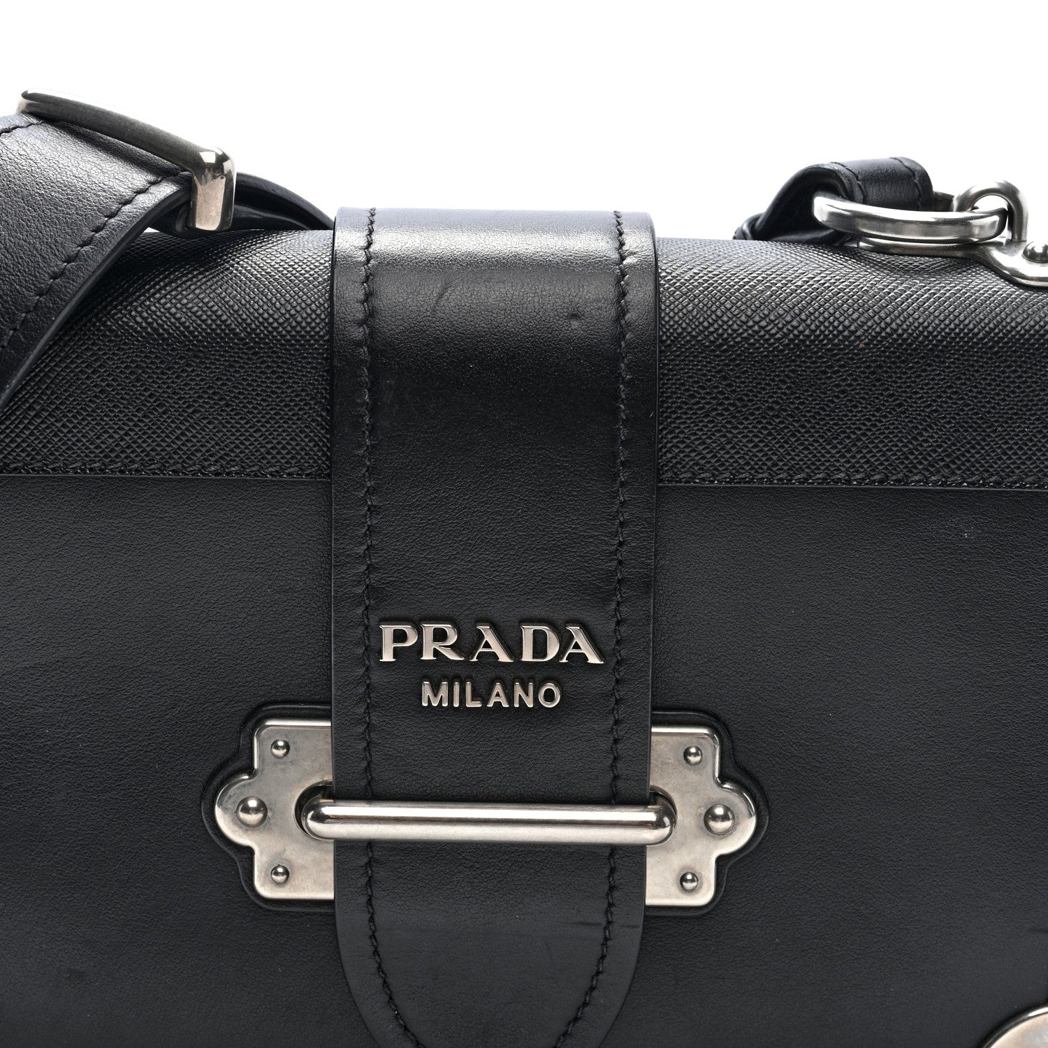 Prada City Calf Saffiano Cahier Bag Black 6 of 8
