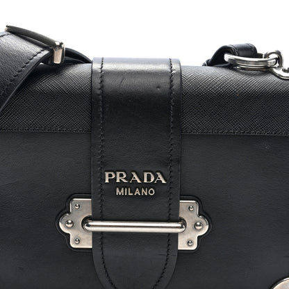 Prada City Calf Saffiano Cahier Bag Black 6 of 8