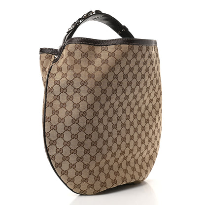 Gucci Monogram Large Wave Hobo Dark Brown 3 of 9
