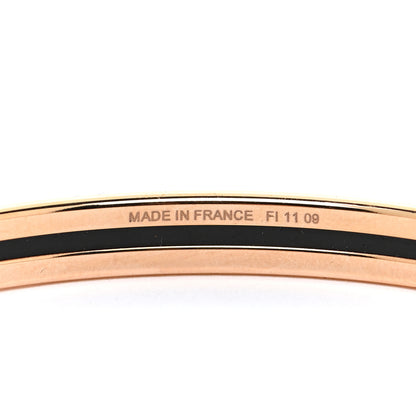 Hermes Enamel Printed Extra Narrow Printed Bracelet 65 Rose Patch 5 of 6