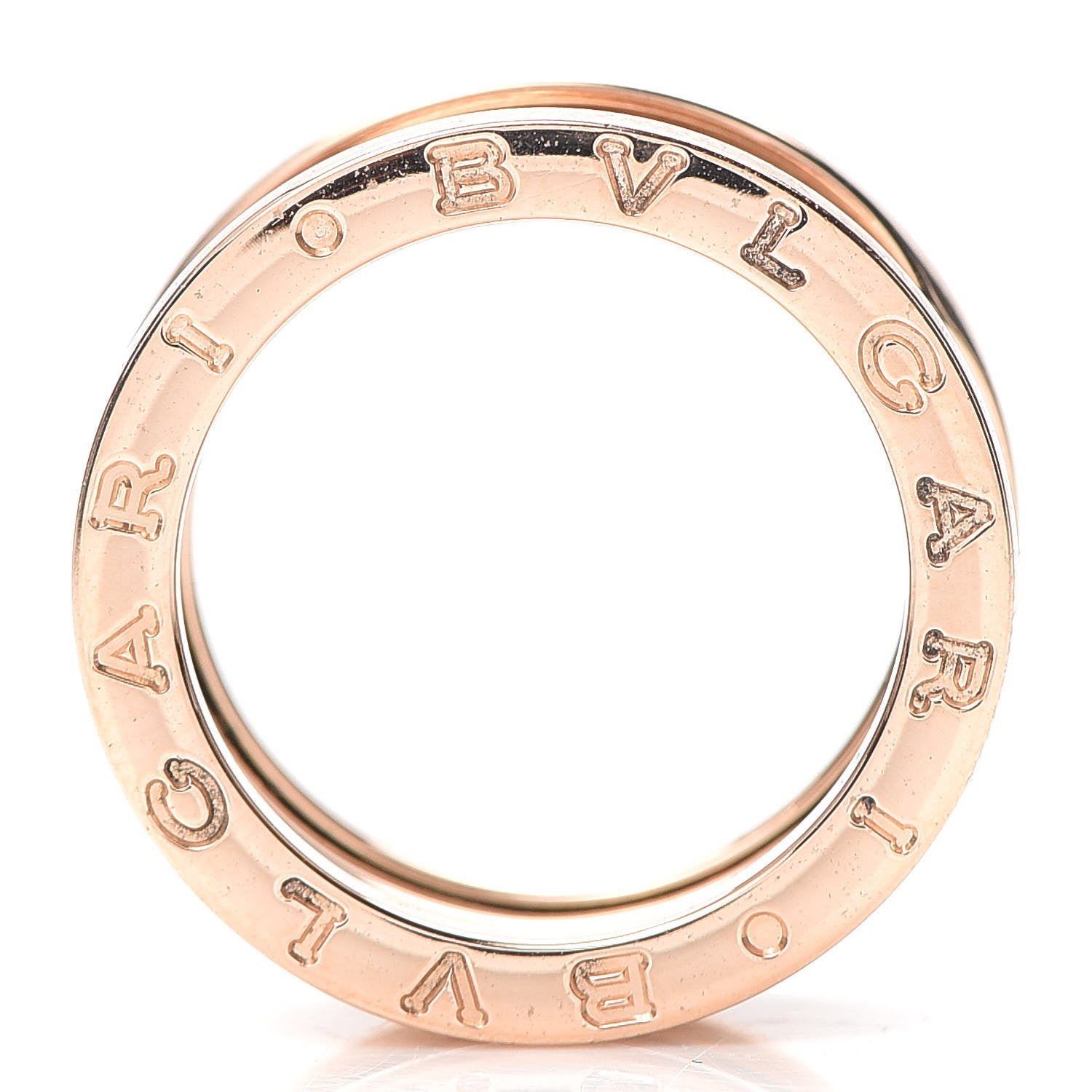 Bulgari 18K Rose Gold B.Zero1 Three-Band Ring 52 6 4 of 5