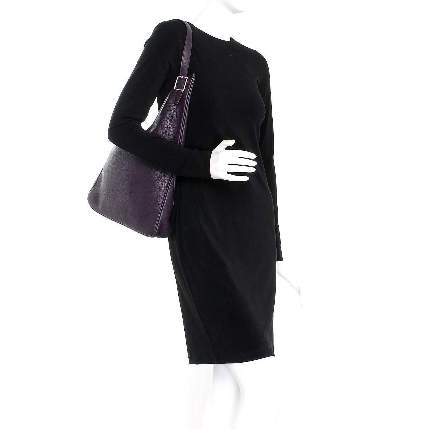 Hermes Taurillon Clemence Massai PM Raisin 2 of 7