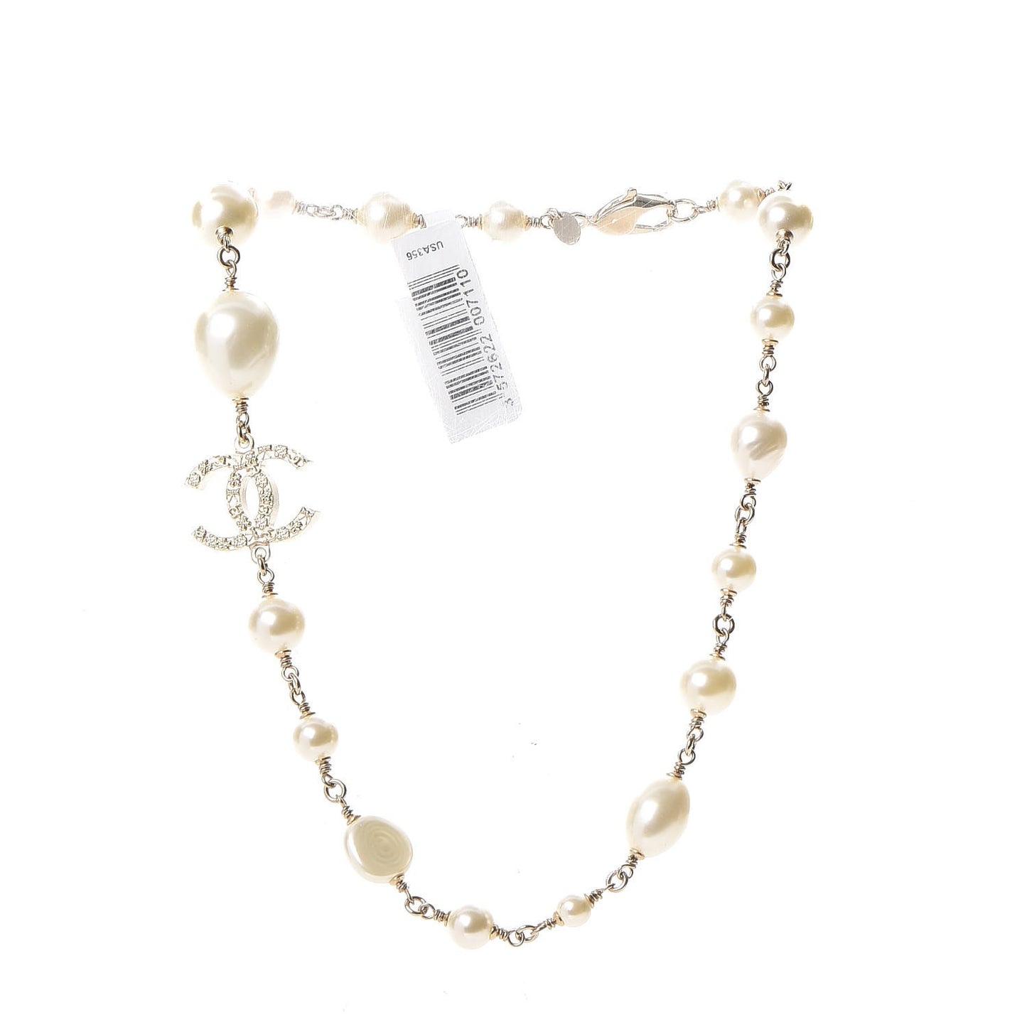 Pearl Precious Symbols CC Short Necklace Gold