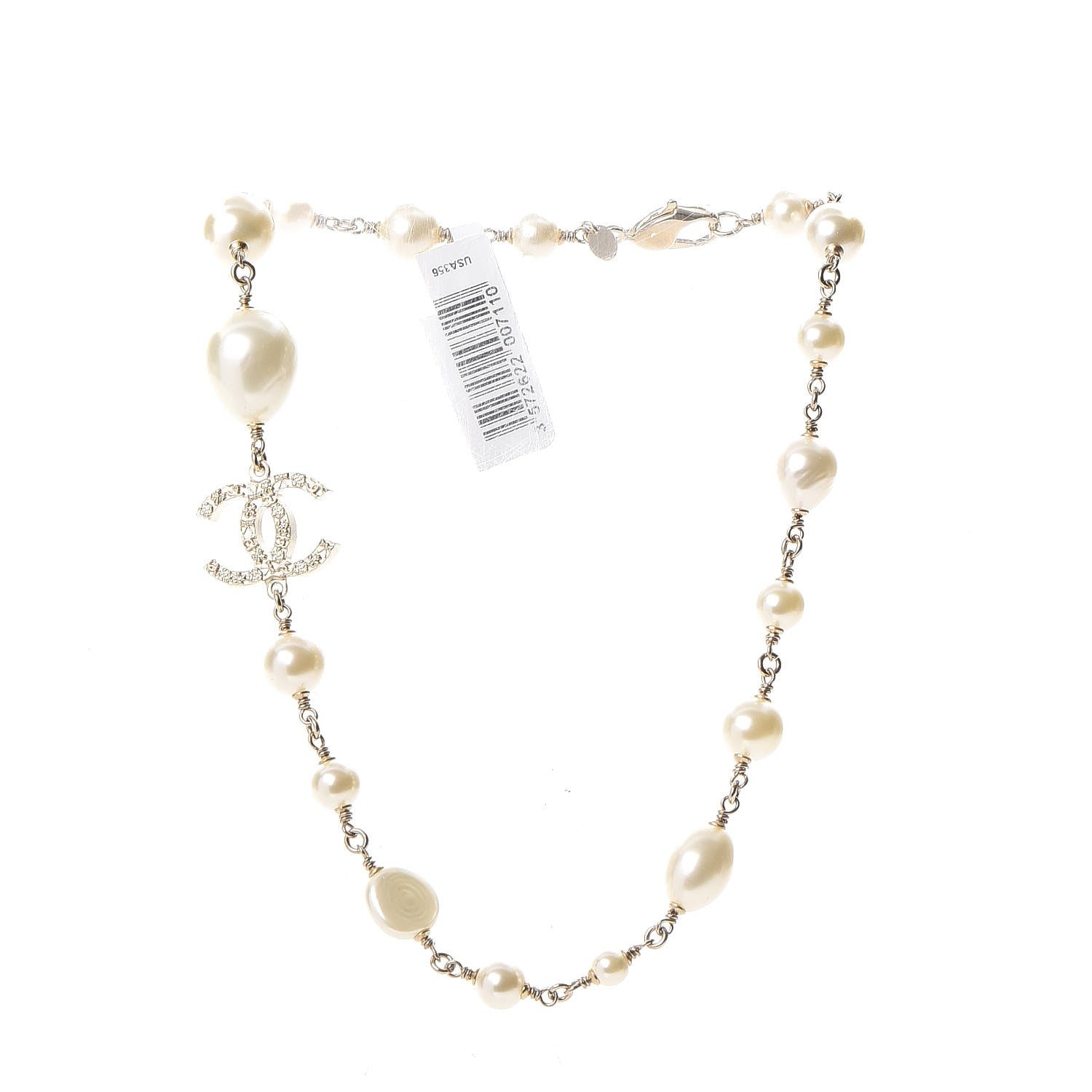 Chanel Pearl Precious Symbols CC Short Necklace Gold 3 of 7