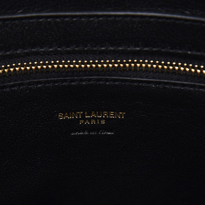 Saint Laurent Calfskin Small Monogram Cabas Fog 6 of 11