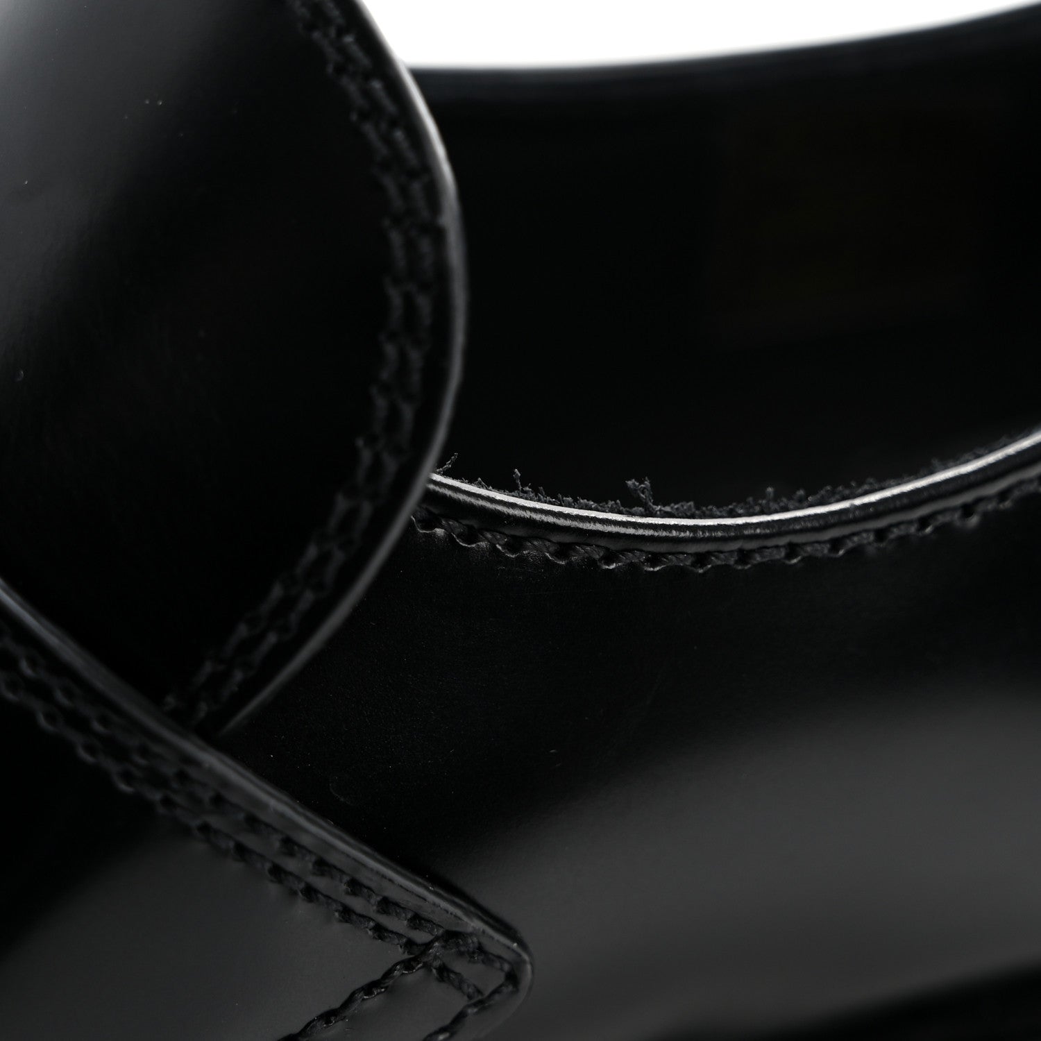 Prada Spazzolato Metal Triangle Logo 50mm Loafers 39 Black 14 of 15