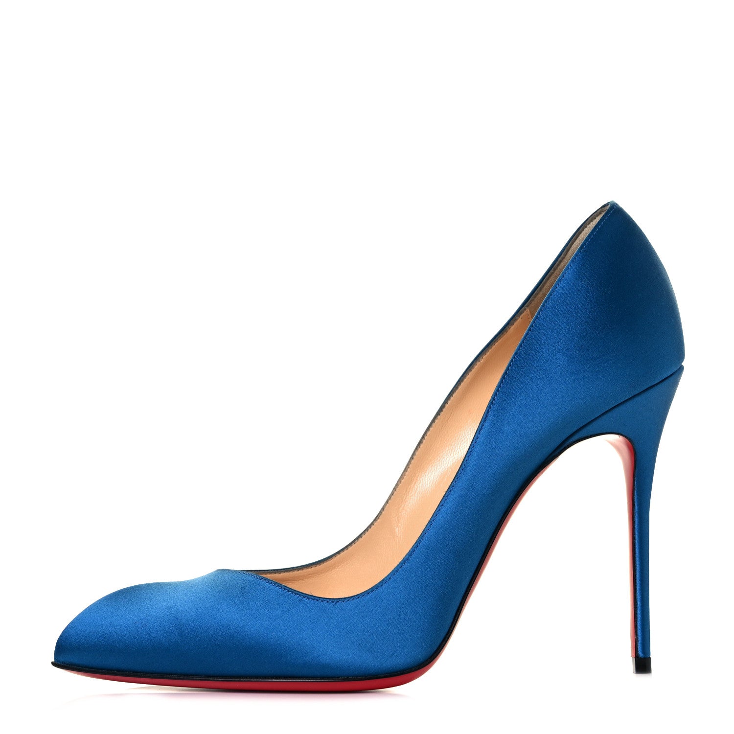 Christian Louboutin Satin Corneille 100 Pumps 40 Positano 1 of 8