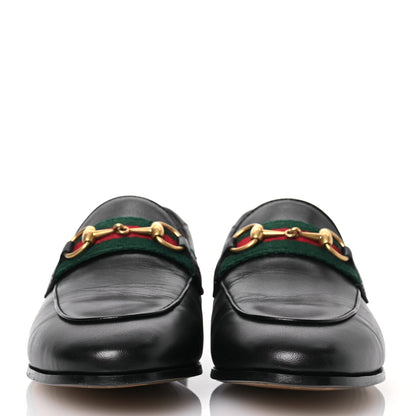 Gucci Malaga Kid Web Womens Horsebit Loafers 35.5 Black 2 of 15