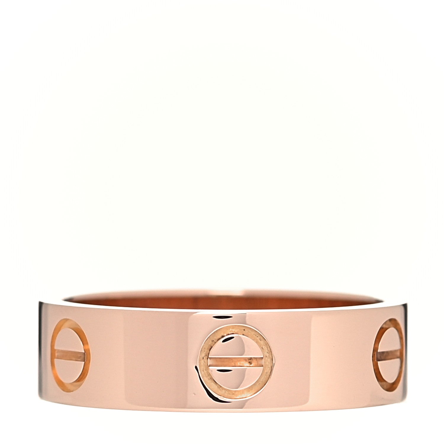 Cartier 18K Pink Gold 5.5mm LOVE Ring 55 7.25 1 of 10