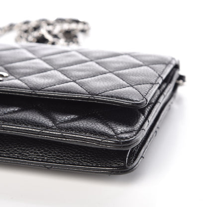 Chanel Caviar Quilted Wallet On Chain WOC Black 11 of 11