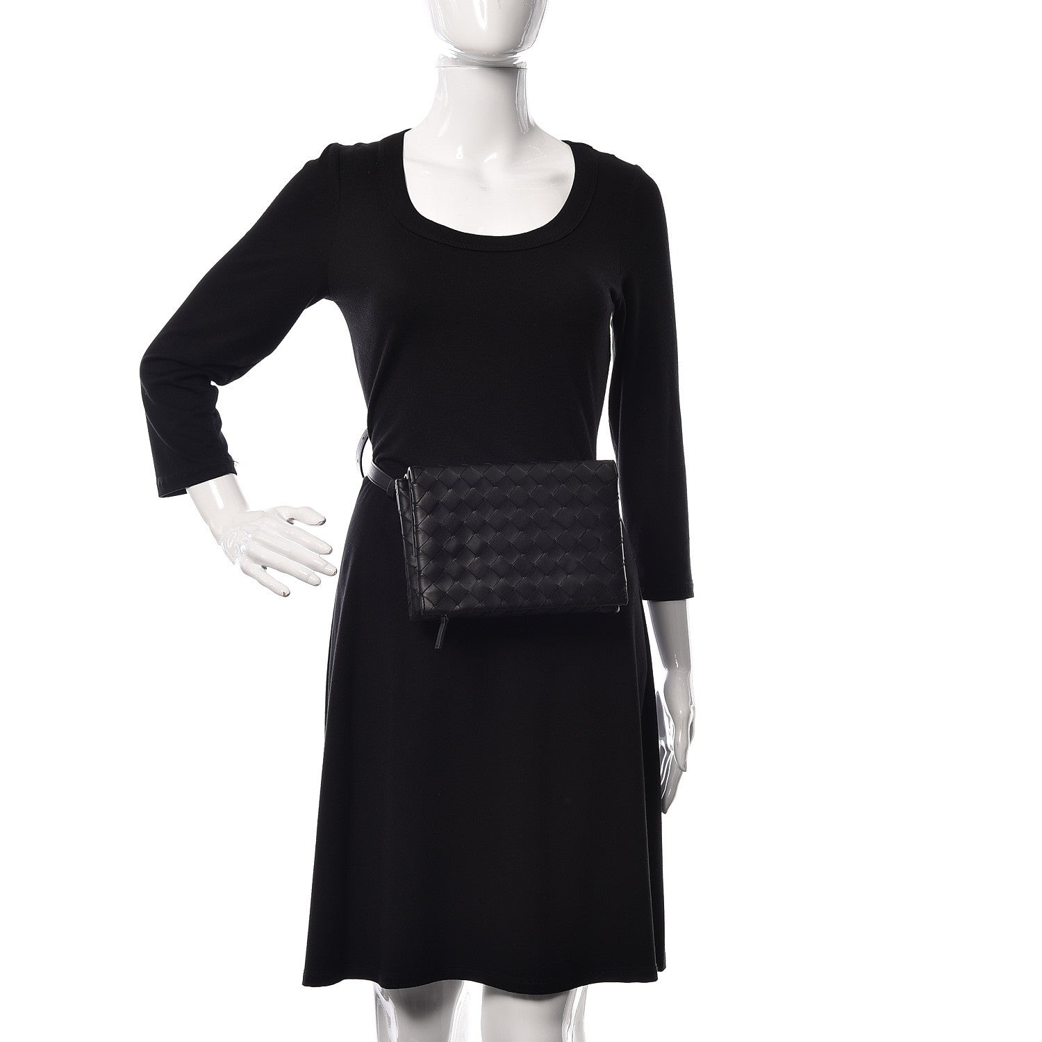 Bottega Veneta Nappa Intrecciato Belt Bag Black 2 of 9
