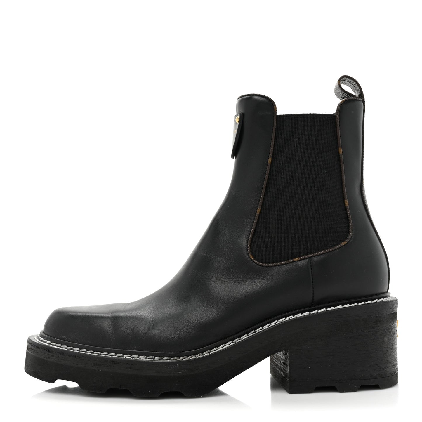 Calfskin Monogram Beaubourg Ankle Boots 40 Black