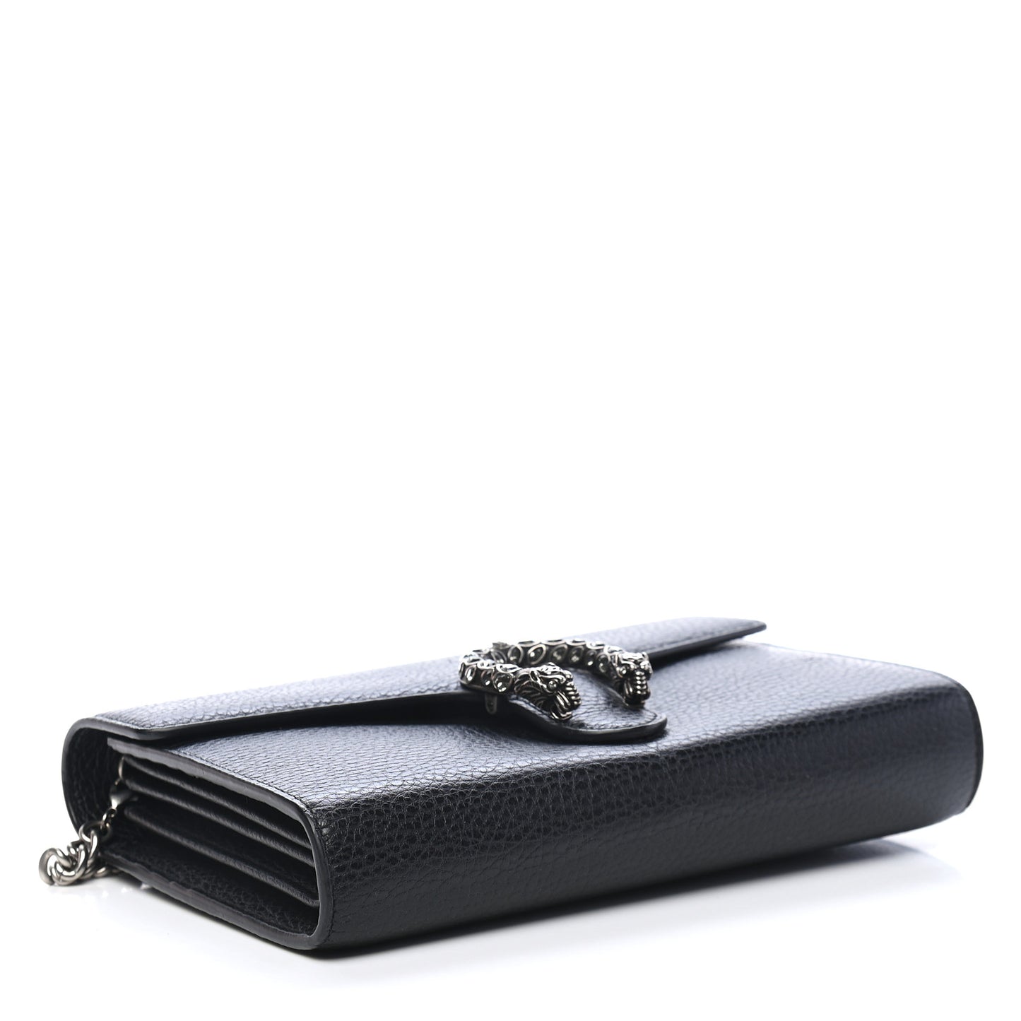 Calfskin Mini Dionysus Chain Wallet Black