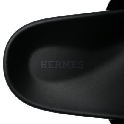 Hermes Calfskin Womens Chypre Sandals 40 Black 6 of 9