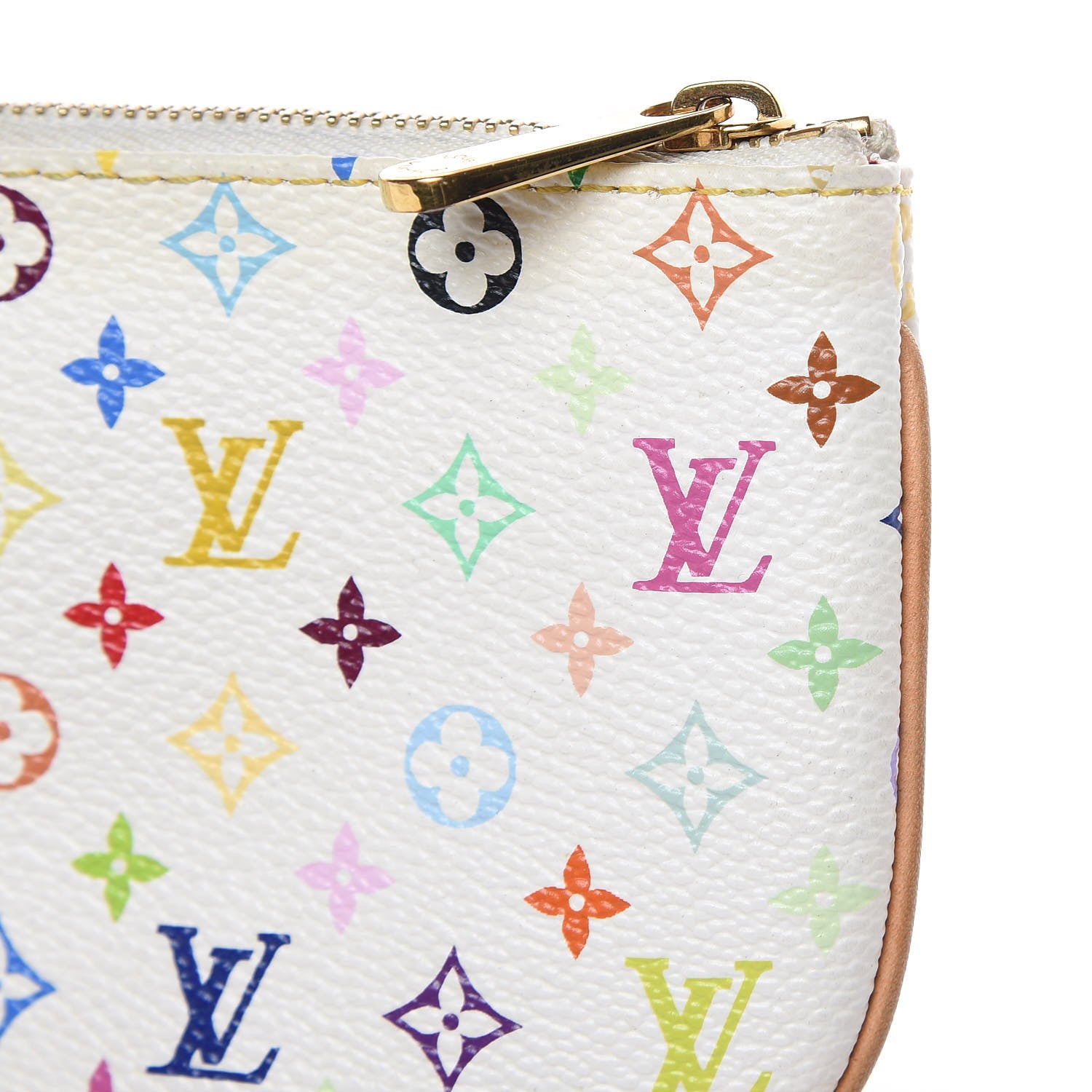 Louis Vuitton Monogram Multicolor Pochette Plate MM White 6 of 9