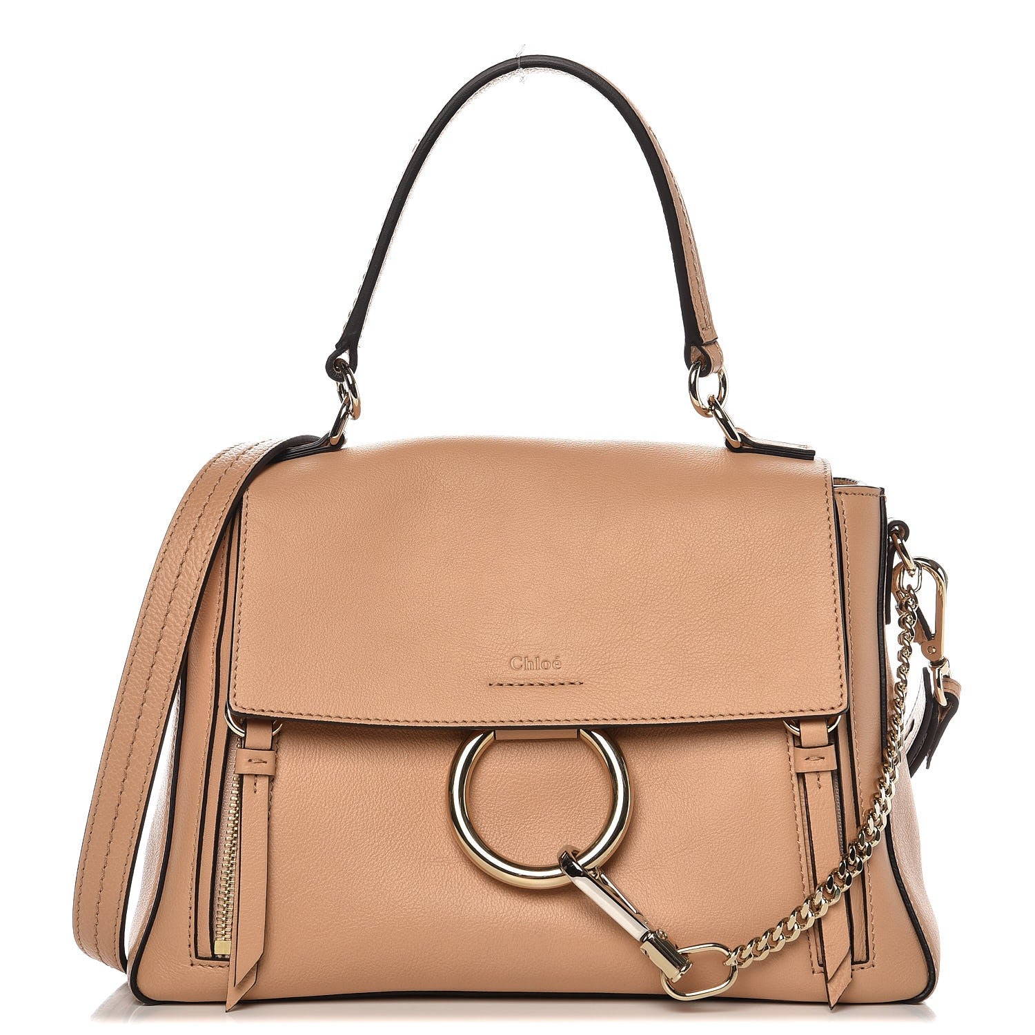 Chloe Calfskin Small Faye Day Shoulder Bag Blush Nude 1 of 7