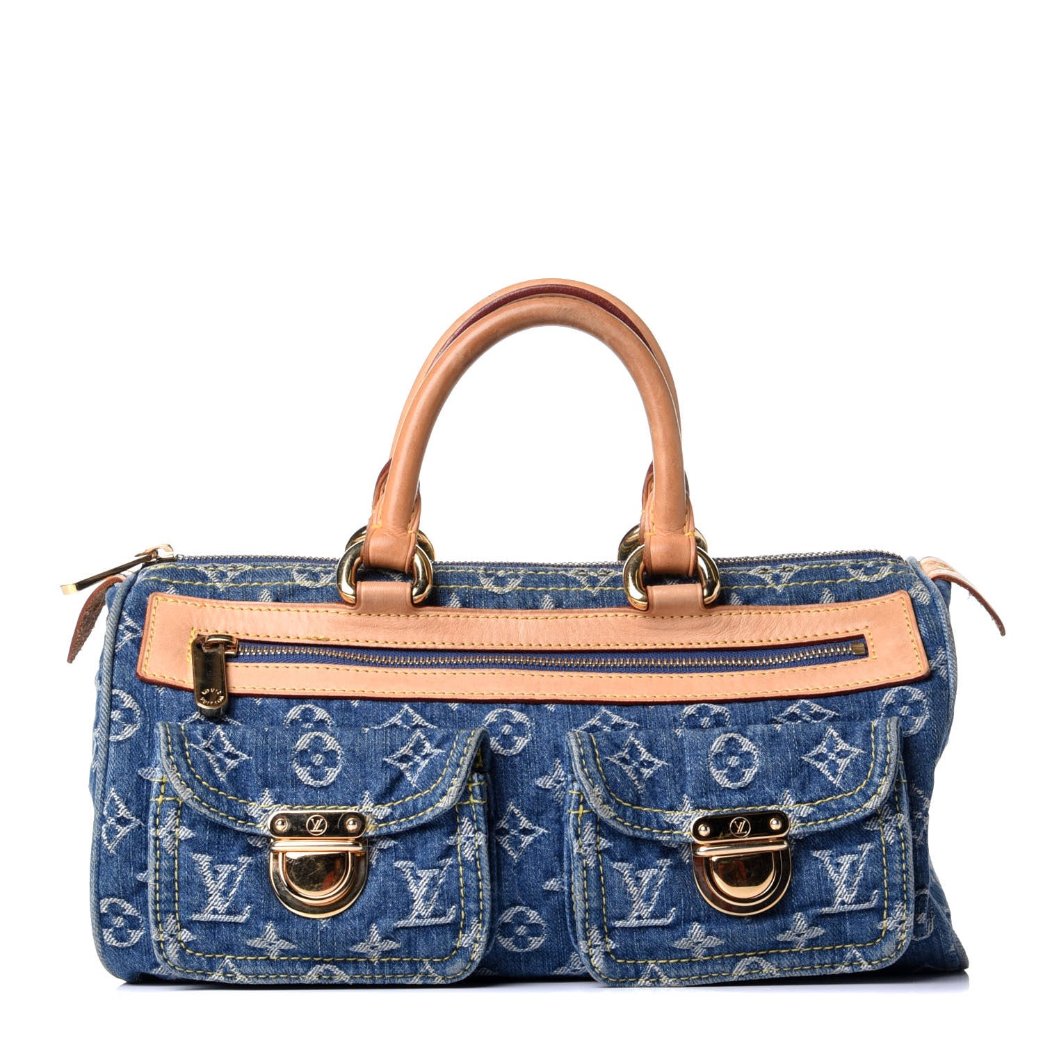 Louis Vuitton Monogram Denim Neo Speedy Blue 1 of 11