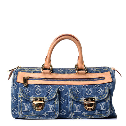 Louis Vuitton Monogram Denim Neo Speedy Blue 1 of 11