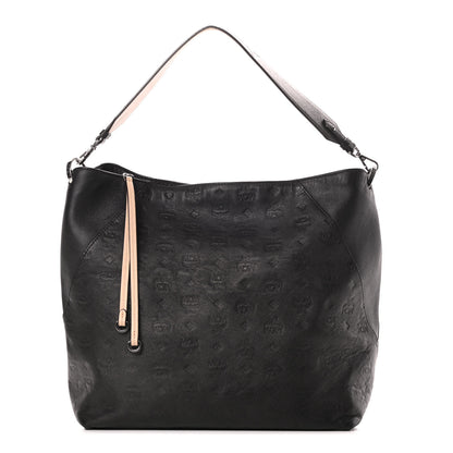 MCM Calfskin Ottomar Large Klara Hobo Black 1 of 12