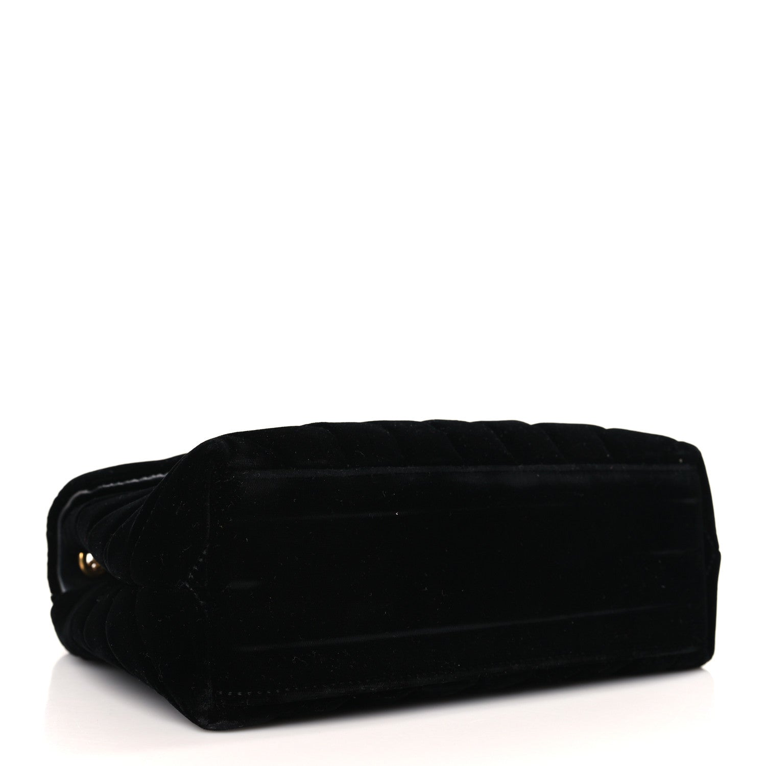 Saint Laurent Velvet Y Quilted Monogram Small Loulou Chain Satchel Black 4 of 9