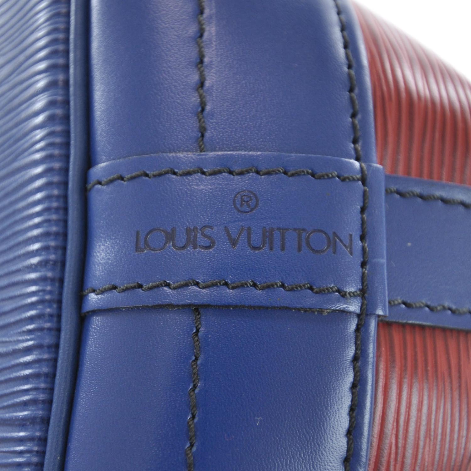Louis Vuitton Epi Large Noe Red Blue 10 of 12